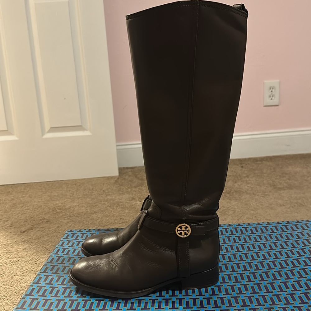Tory Burch Bristol 30MM Riding Boot Equestrian Calf